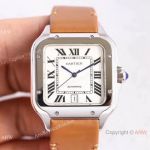 Cartier Santos 100 Replica Watches Citizen 8215 Stainless Steel